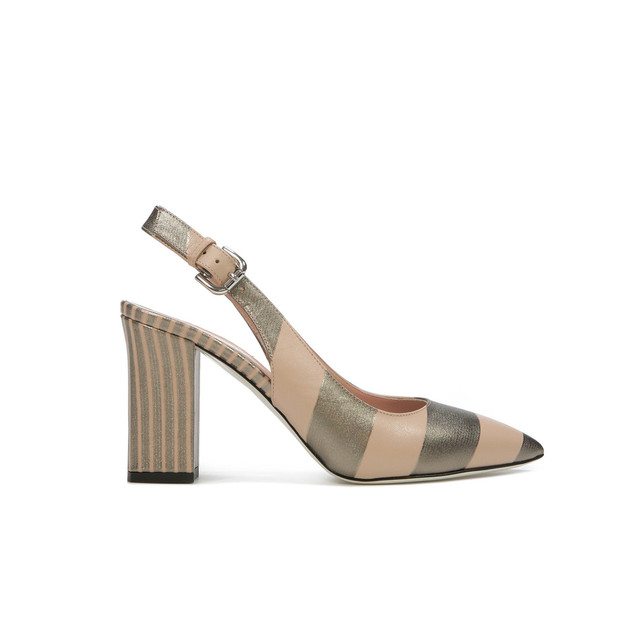 imagen principal Zapato de POLLINI Bicolor Nude y Verde